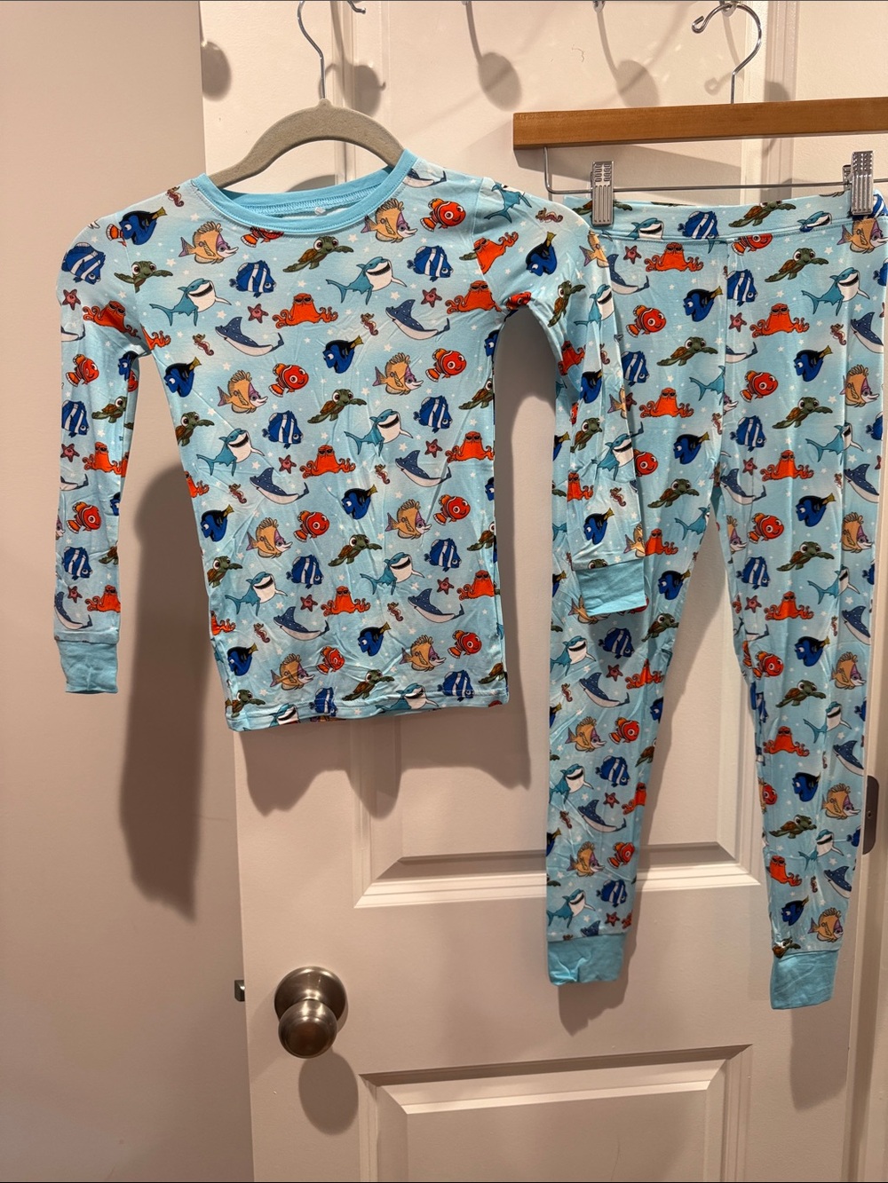 BAMBOO Light BlueFinding Nemo &  Ocean Friends Kids Pajama Set size 5-6